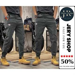 Quần Jogger kaki, quần kaki 6 túi, gấu bo chun, 2 túi đừng trước phong cách trẻ trung dành cho nam