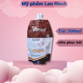 Hấp Ủ tóc KARSEELL  COLLAGEN MACA 500ML siêu phục hồi giúp tóc chắc khẻo óng mượt hơn