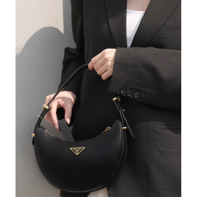 Túi kẹp nách Pra Arqué leather shoulder bag da siêu mềm  size 22.5cm Fullbox , túi vải