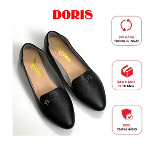 Giày búp bê nữ ĐẾ BỆT ❤️FREESHIP❤️ da thật SIÊU ÊM mũi nhọn  màu bò DORIS DR008- CÓ BẢO HÀNH