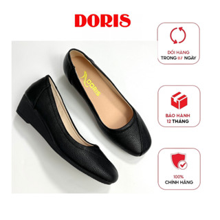 Giày Búp Bê Đế Xuồng da thật 3cm mũi vuông DORIS DR304 -  SIZE CHUẨN - BẢO HÀNH 12 THÁNG.