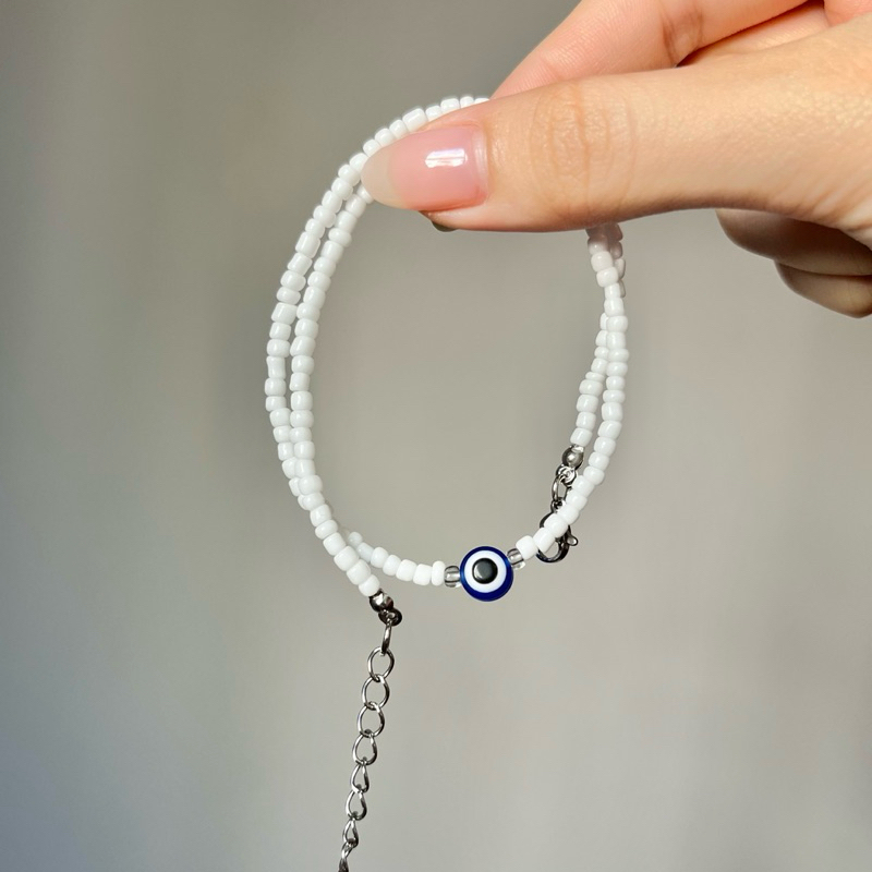 Set Vòng Tay Vòng Cổ Hạt Cườm Evil Eye 🧿