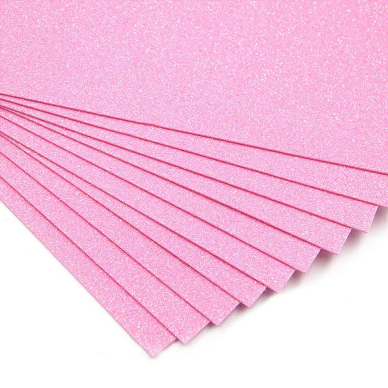 Tập 10 xốp nhũ kim tuyến kích thước A4 trang trí, làm đồ handmade