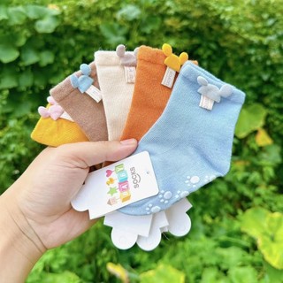 Sét 10 đôi tất sơ sinh cổ cao cotton chống trơn trượt mickey cho bé từ 0-3 tuổi