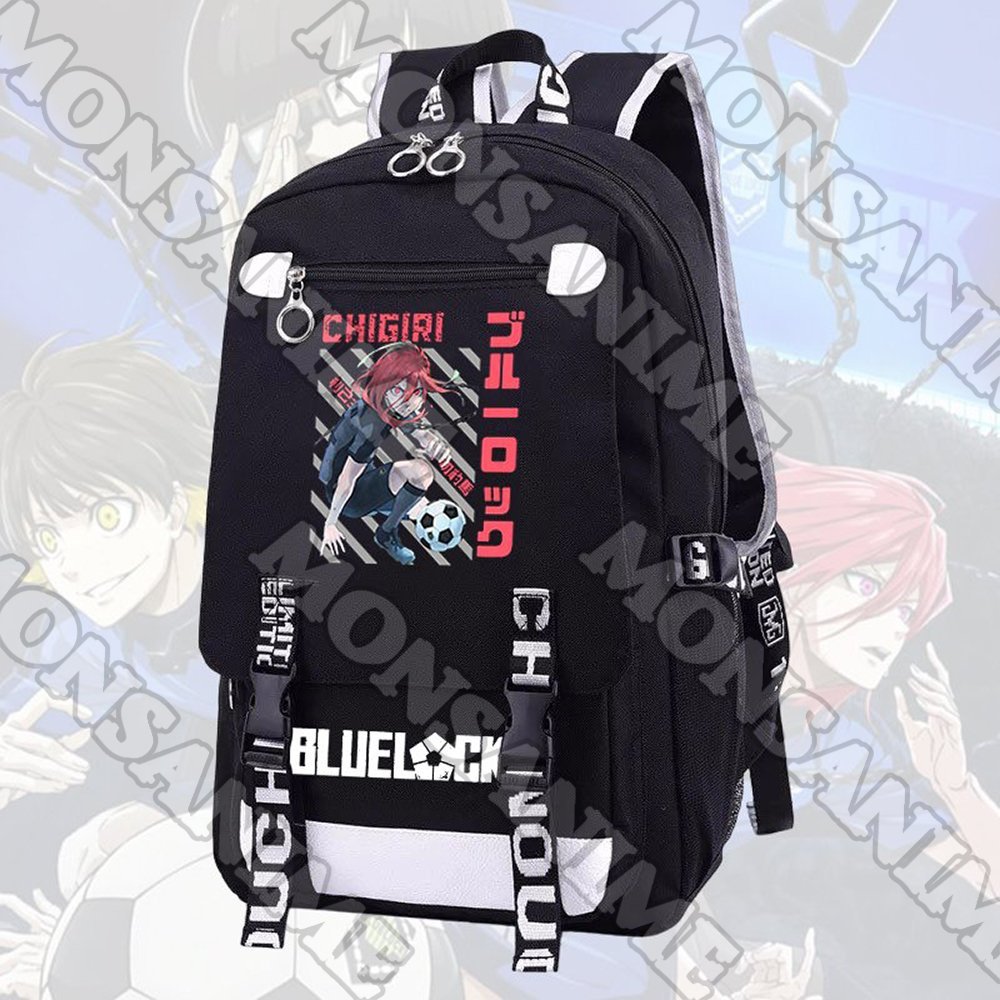 Balo nam nữ in hình BLUE LOCK ver GẠCH CHÉO anime chibi cặp sách đi học tiện lợi thời trang