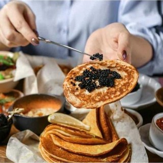 TRỨNG CÁ MUỐI ĐEN NHÂN TẠO 100G - hương vị trứng cá tầm - nội địa Nga