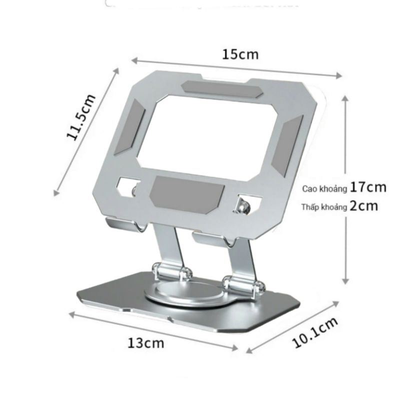 Giá đỡ ipad, máy tính bảng L08 xoay 360 độ full kim loại siêu chắc