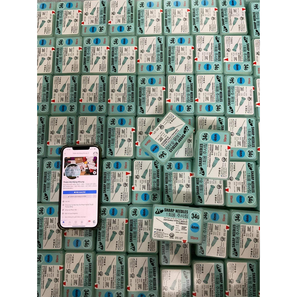 Kim 34G tiêm dưỡng chất Nanoneeedle