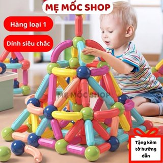  Combo Bộ Xếp Hình Nam Châm 64 Chi Tiết Đồ Chơi Nam Châm Ghép Hình Gỗ Sáng Tạo Thông Minh Cho Bé 1 2 3 4 5 Tuổi Tư Duy 