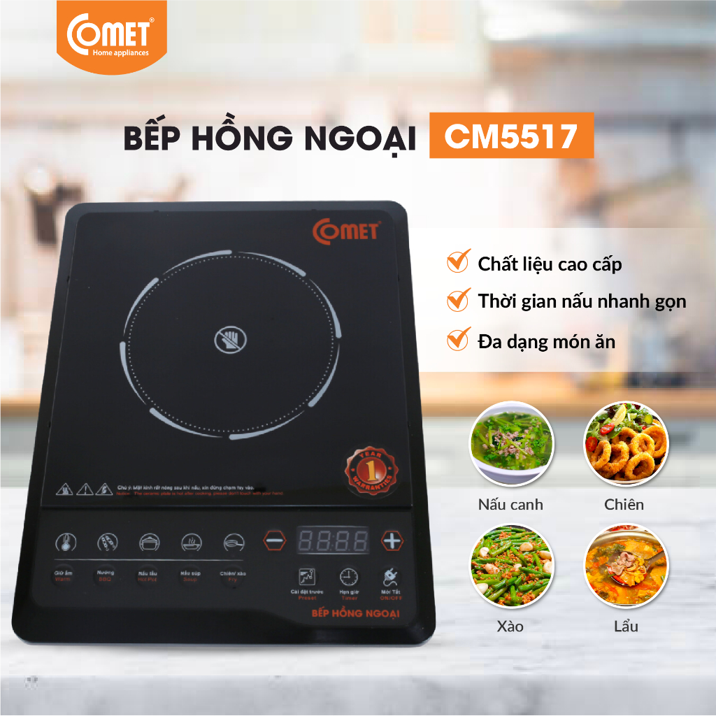 Bếp hồng ngoại Comet - CM5517