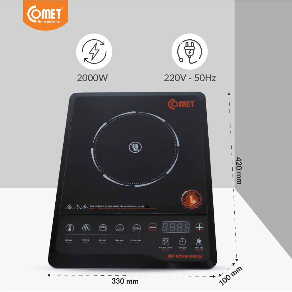 Bếp hồng ngoại Comet - CM5517