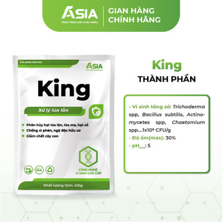KING Xử lý lúa lộn, lúa ma, lúa 2 tầng (SP0087) Chế phẩm sinh học ASIA 410g