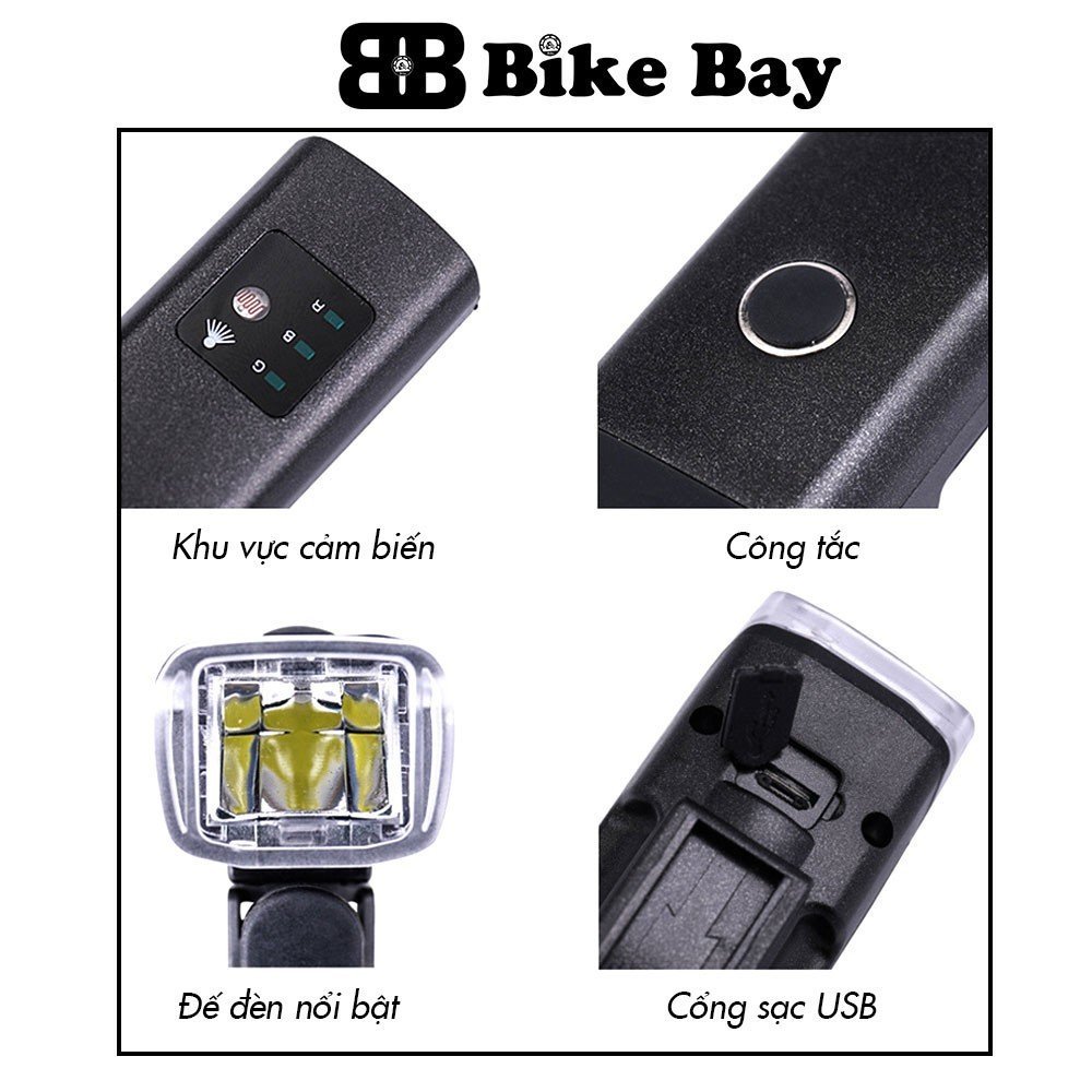Đèn xe đạp, đèn xe đạp thể thao siêu sáng chống nước DP-05