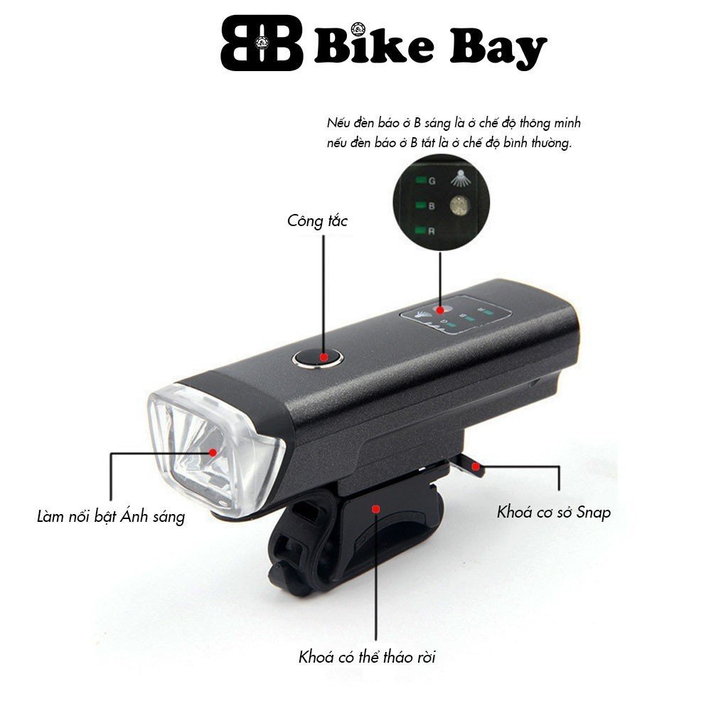 Đèn xe đạp, đèn xe đạp thể thao siêu sáng chống nước DP-05