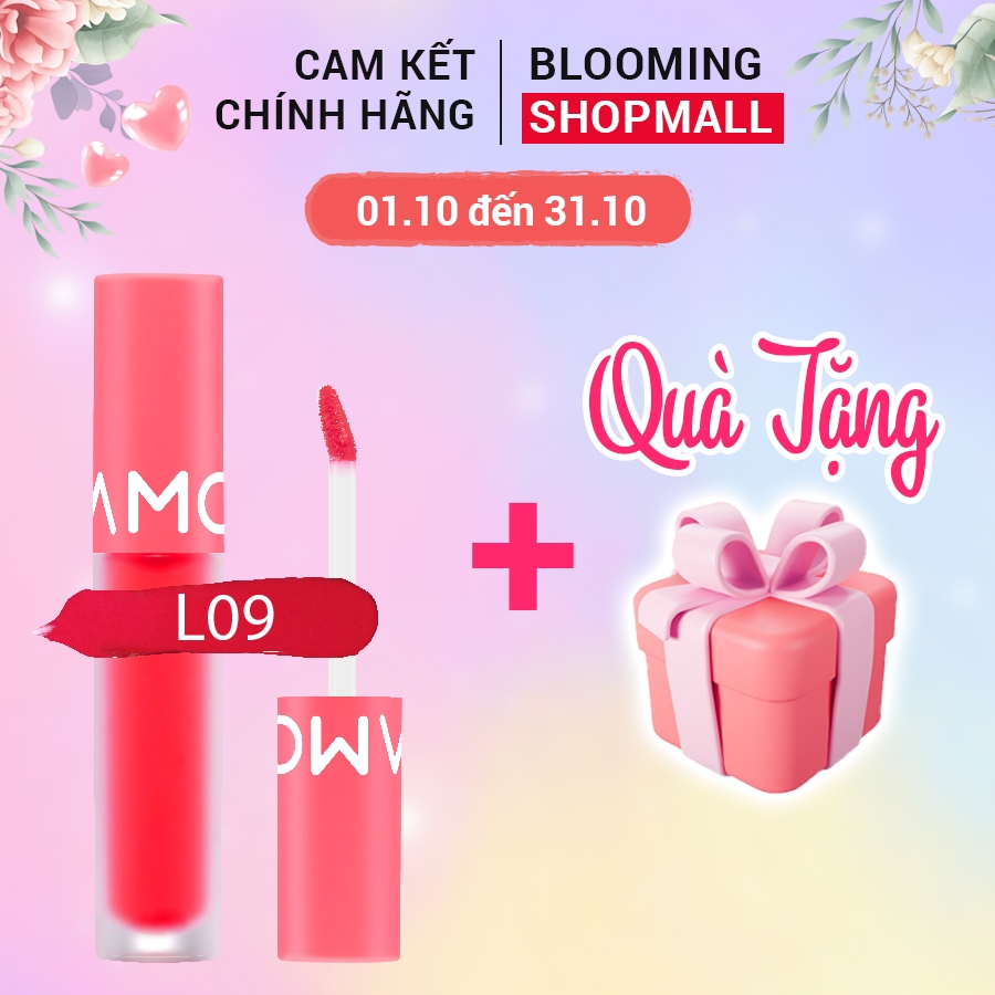 Son kem lì Moolda Tattoo Fixing Lip Tint L09 - Màu Đỏ Thuần 3.5g