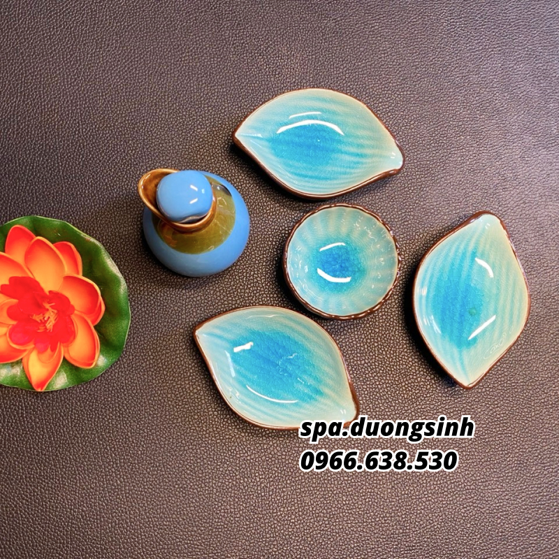 Lọ Gốm Đựng Tinh Dầu, Chén Lọ Đựng Tinh Dầu Dung Tích 60ml Spa Dưỡng Sinh - Chọn Màu Chat Với Shop