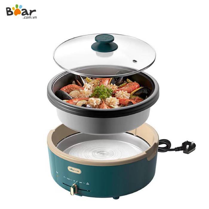 Nồi Lẩu Chiên Xào Đa Năng Chính Hãng Bear Dung Tích 4L Model DHG-P40C1-Bảo Hành 12 Tháng-LovingHome
