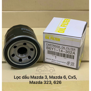 Lọc dầu nhớt Mazda 2, Mazda 3, Mazda CX-5, Mazda 323, Mazda 626, Mazda CX-3 mã B6Y1-14-302
