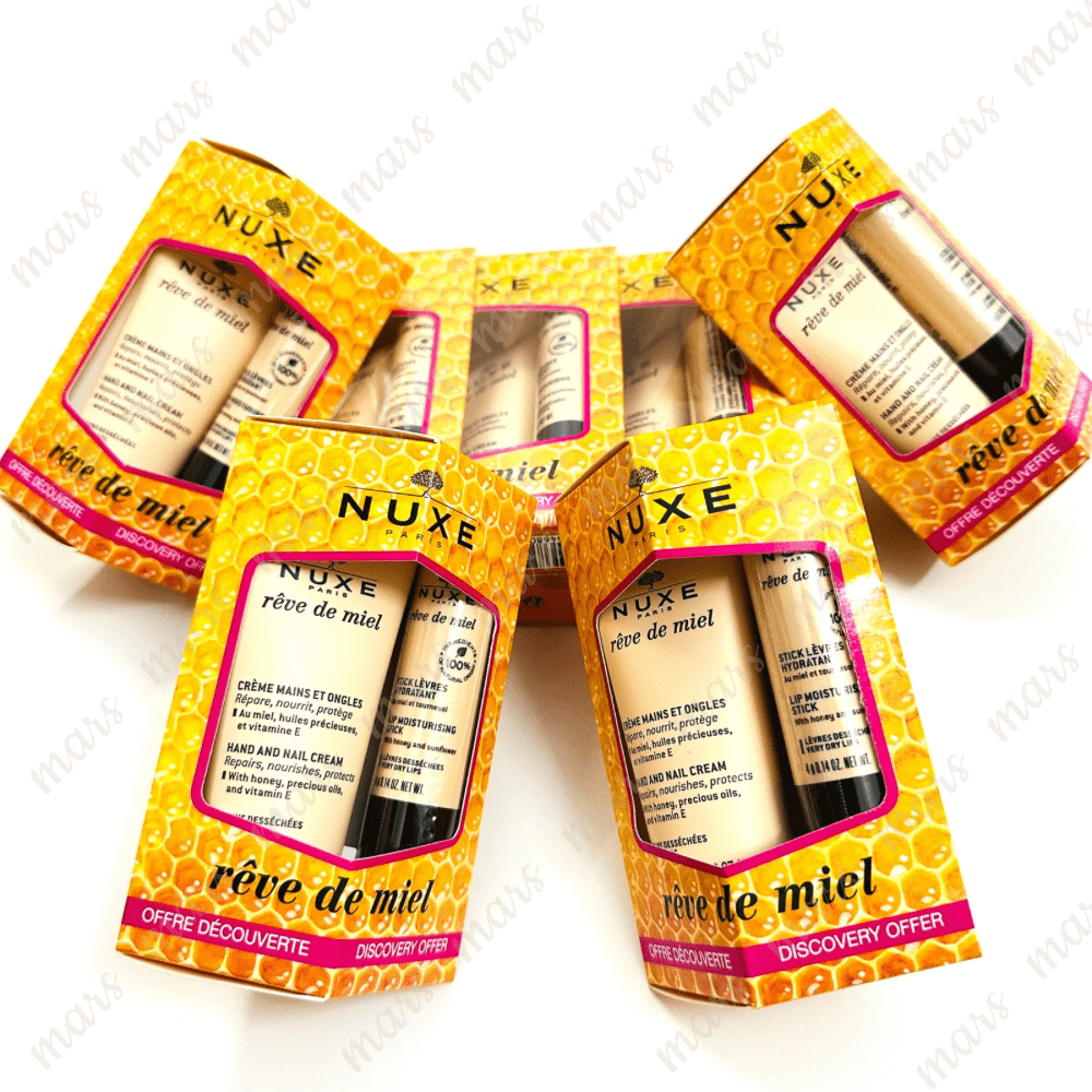 Kem Dưỡng Da Tay Nuxe Và Son Dưỡng Nuxe Reve de Miel