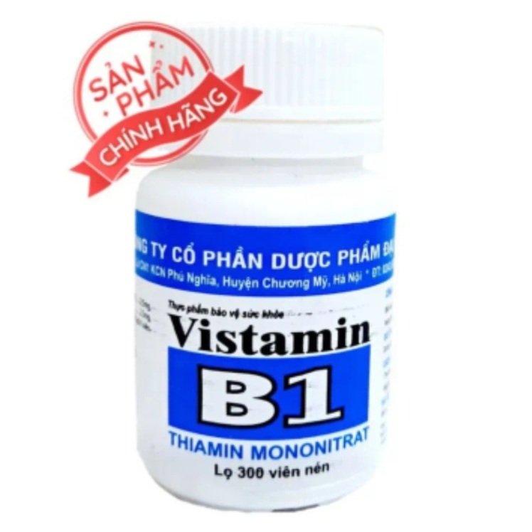 Vitamin B1 Đại Uy ăn ngủ ngon, làm đẹp, đắp mặt, dưỡng trắng , gội đầu kích mọc tóc ( lọ 100 viên)