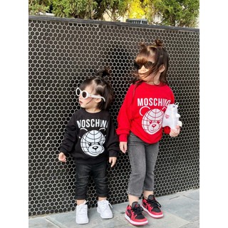Áo nỉ sweater moschino gấu trẻ em, áo nỉ cho bé, kid_genz
