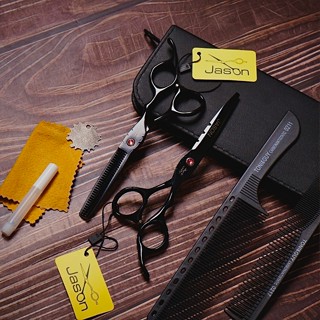 Bộ Kéo Cắt Tóc  Nhật Sắc Bén, Tặng Bao Da, Lược Và Phụ Kiện JaSon 6.0