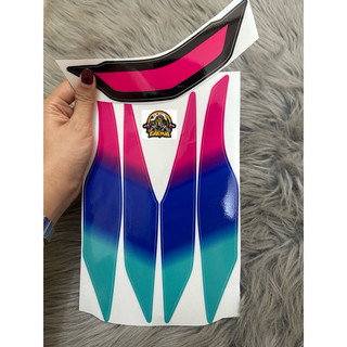 Decal màu dán trang trí đèn xe SH