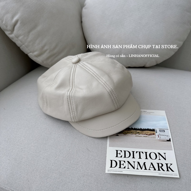 Mũ biker da STYLEKOREAN M04 // Hàng có sẵn 🇰🇷