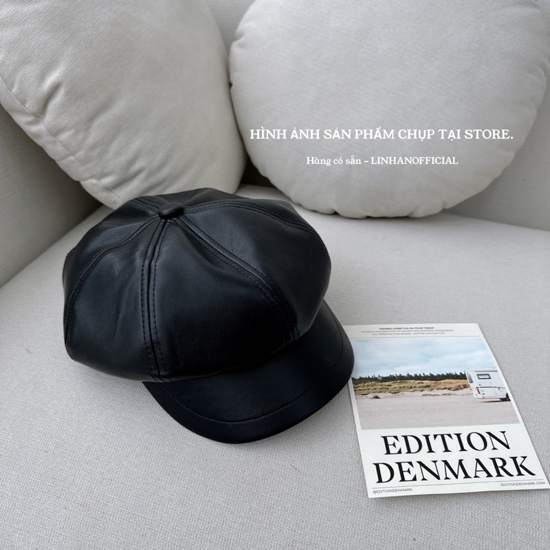 Mũ biker da STYLEKOREAN M04 // Hàng có sẵn 🇰🇷