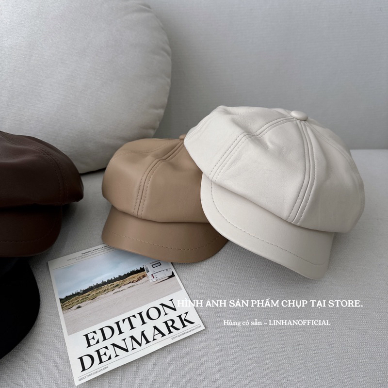 Mũ biker da STYLEKOREAN M04 // Hàng có sẵn 🇰🇷