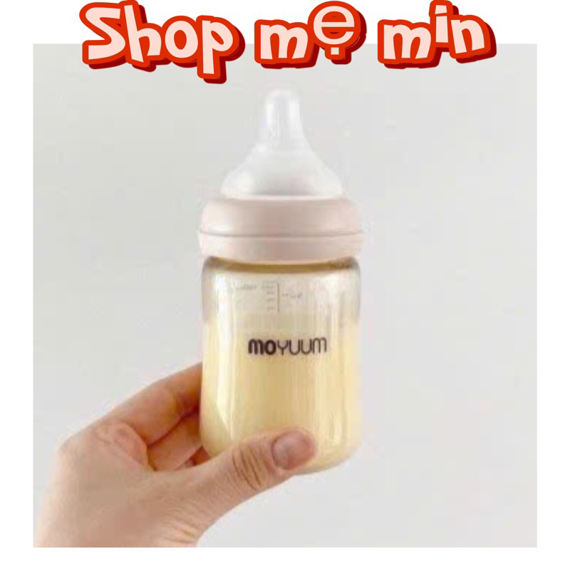 [Tặng sticker nhiệt] Bình Sữa PPSU Moyuum phiên bản Gold size 170ml/ 270ml Hàn Quốc