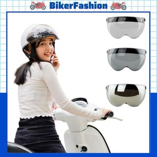 Kính Bubble NGẮN Gắn Cho Nón 3/4 Và nón 1/2
