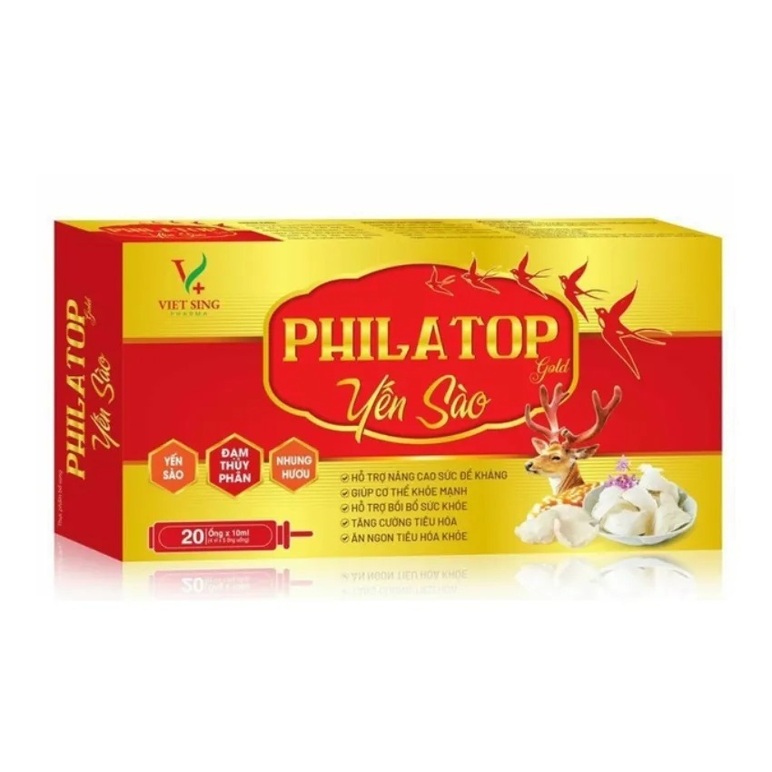 PHILATOP YẾN SÀO GOLD. HỖ TRỢ NÂNG CAO SỨC ĐỀ KHÁNG, ĂN NGON, TIÊU HÓA KHỎE