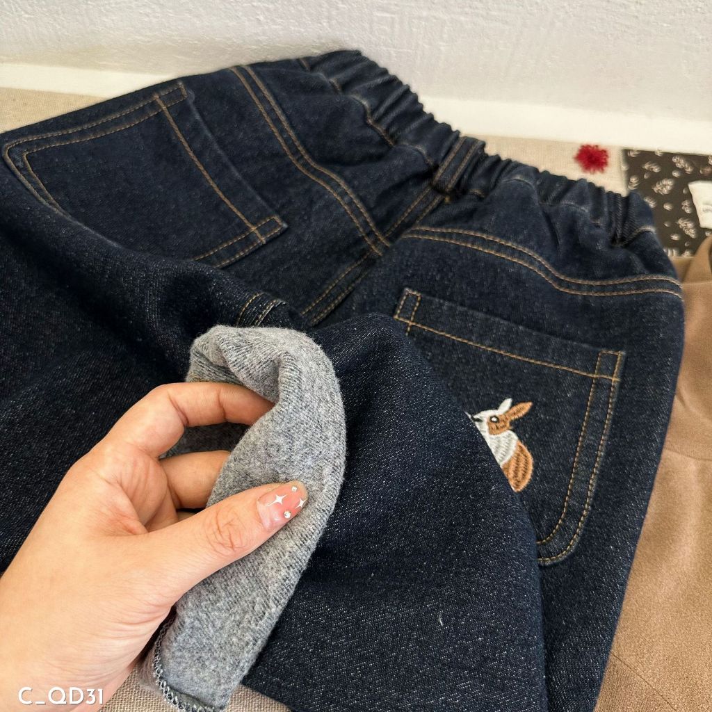 Quần Jeans cho bé trai EMBES KIDS, quần Jean cho bé 11kg đến 31kg