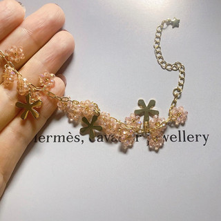 Vòng tay pha lê handmade hoa daisy SpringX