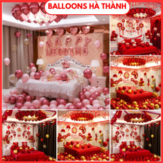 Set bóng bay trang trí phòng cưới phòng tân hôn decor phòng cưới  Balloons Hà Thành