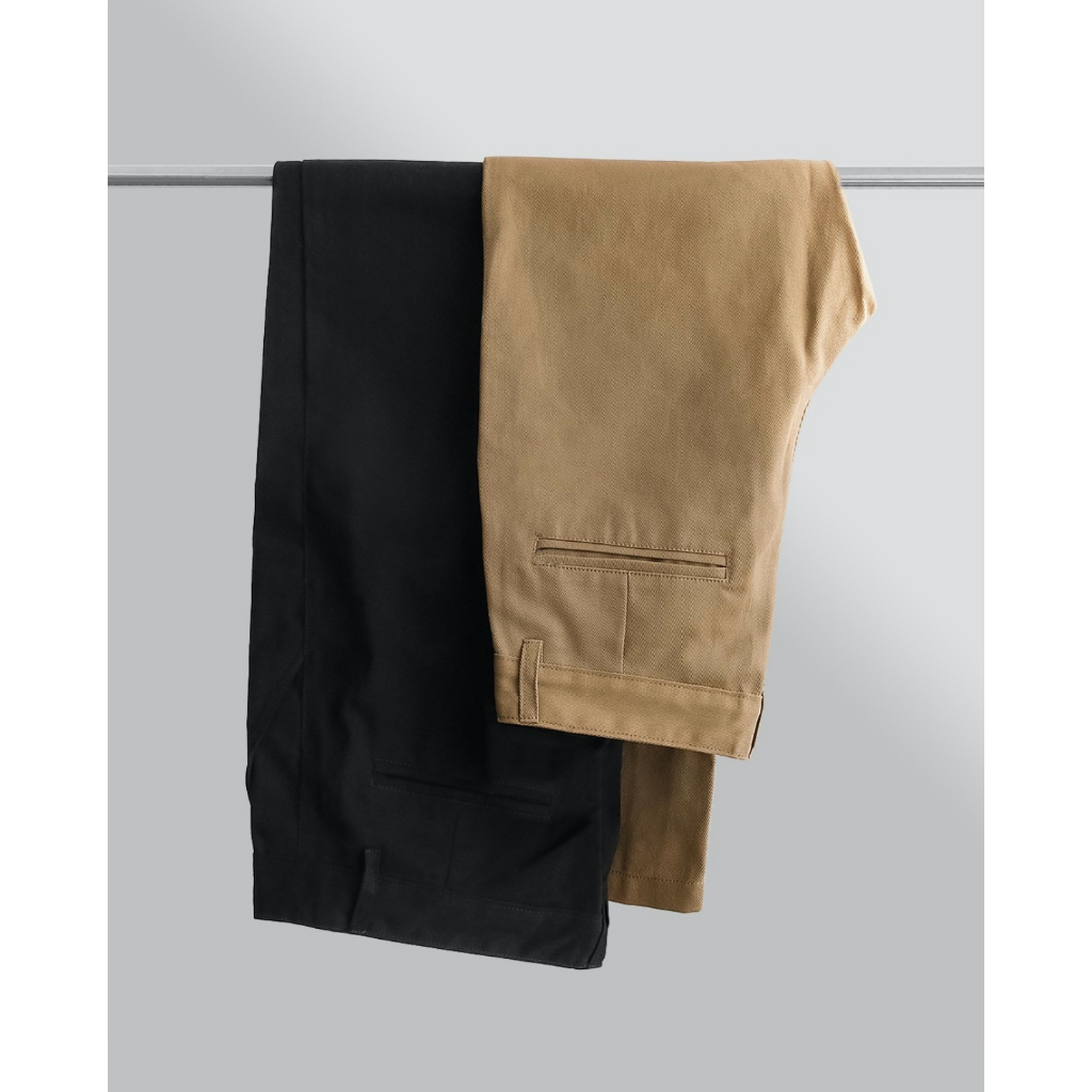 Quần Tây Kaki Dáng Baggy Suông Nam Cạp Cao Không Nhăn REALITEE