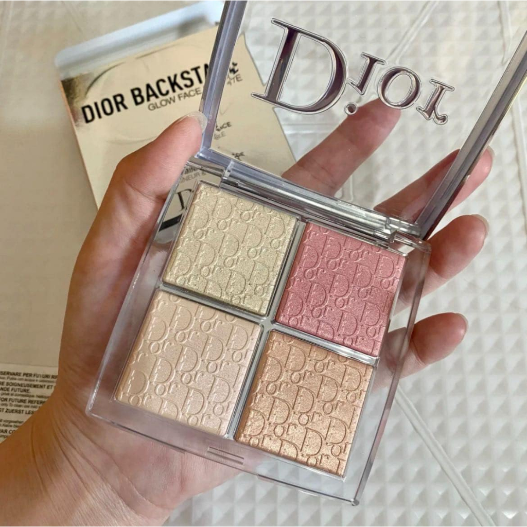 Phấn highlight má hồng bắt sáng Dior Backstage Glow Face Palette màu 004 Rose Gold 10g