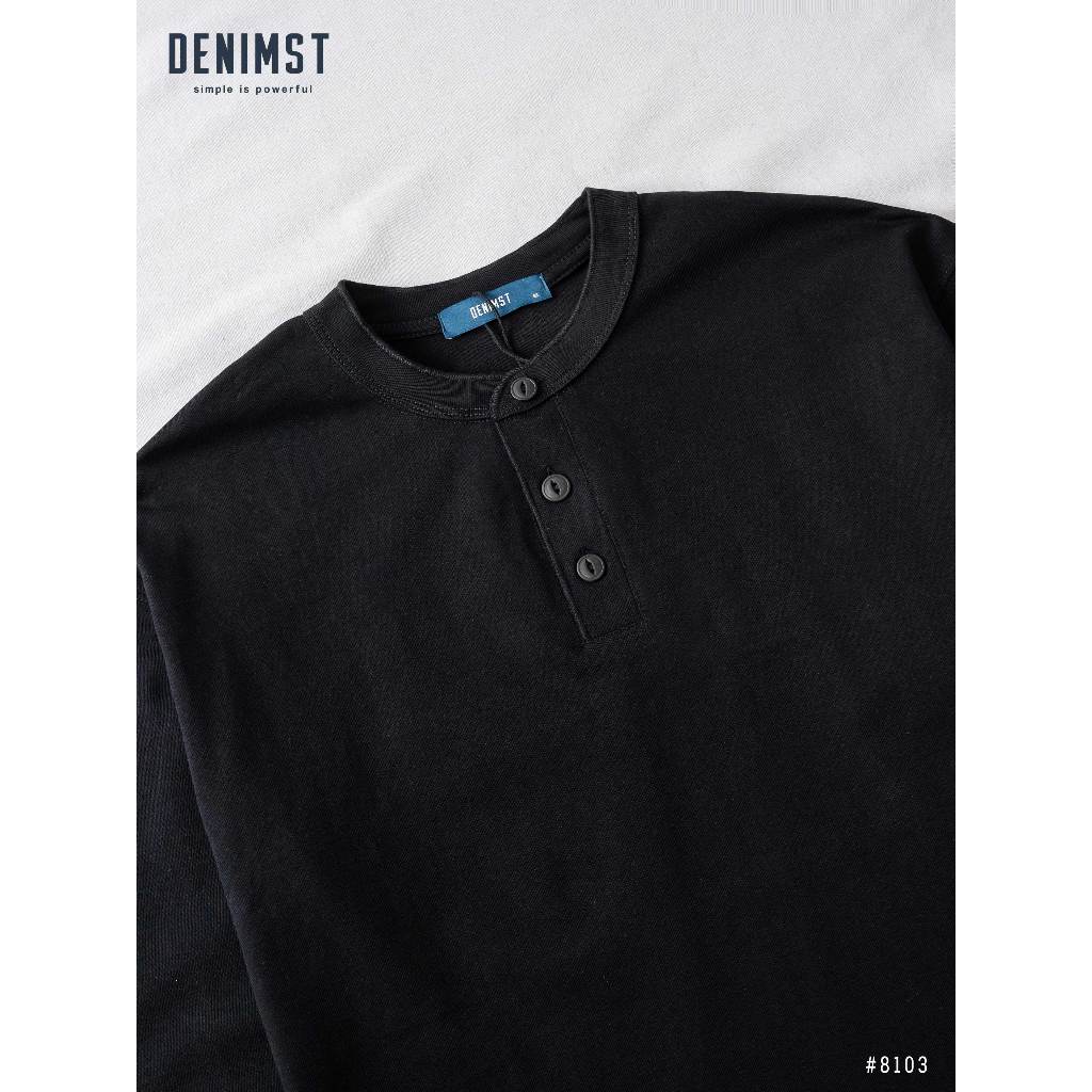 Áo Thun Nam Henley Dài Tay Denimst 8103, Basic, Co Giãn Thoải Mái