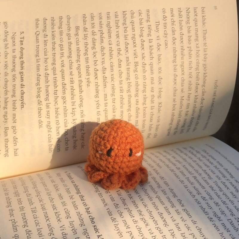 MÓC KHÓA LEN BẠCH TUỘC CUTE