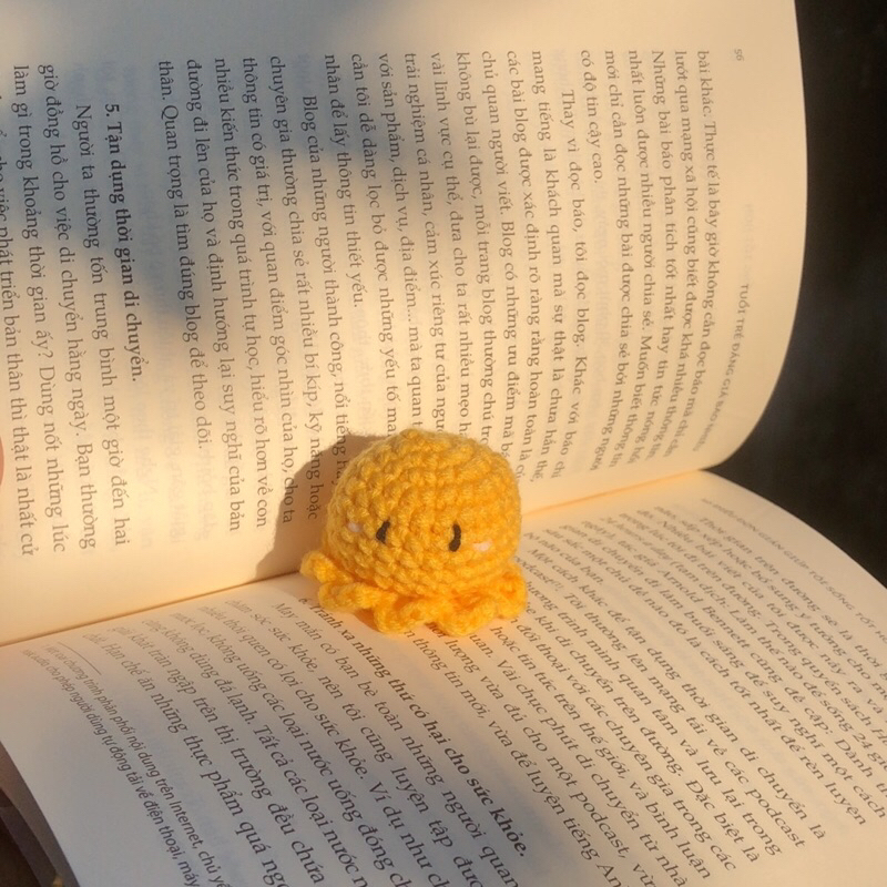 MÓC KHÓA LEN BẠCH TUỘC CUTE