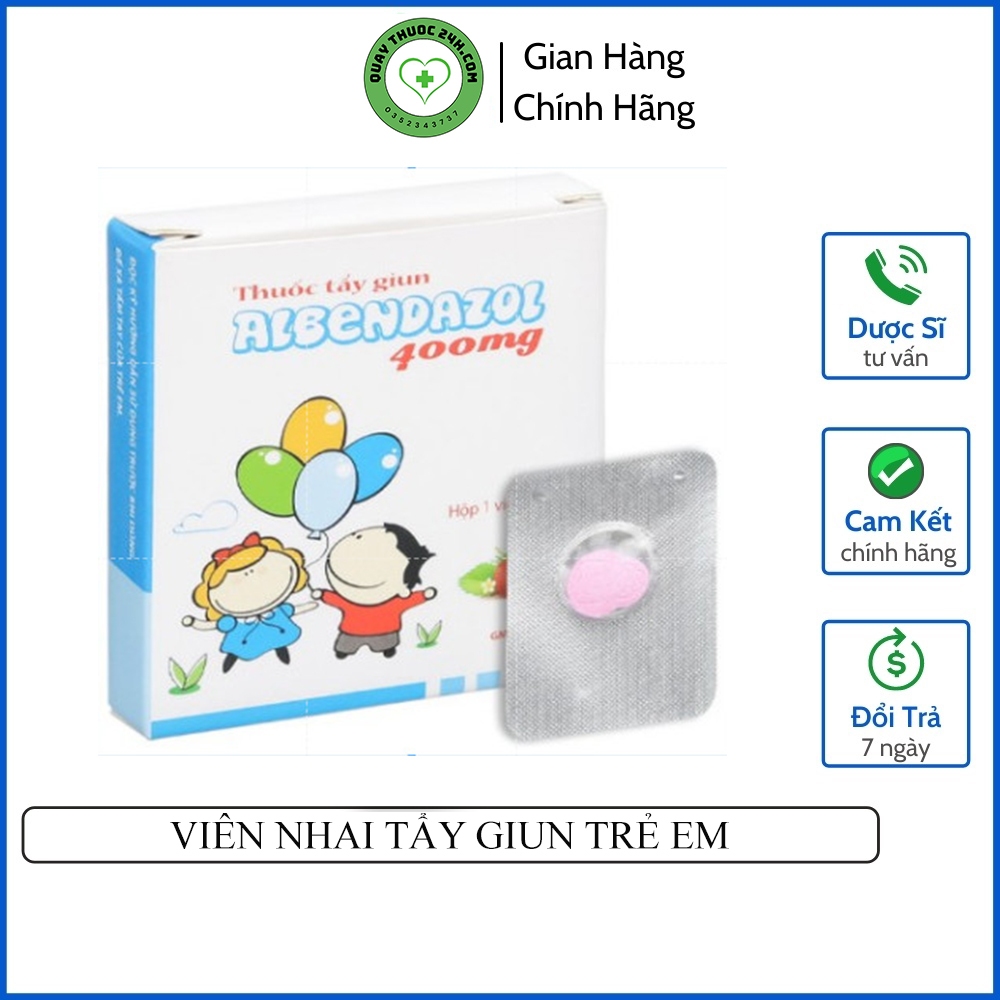 VIÊN NHAI TẨY GIUN TRẺ EM - NGƯỜI LỚN