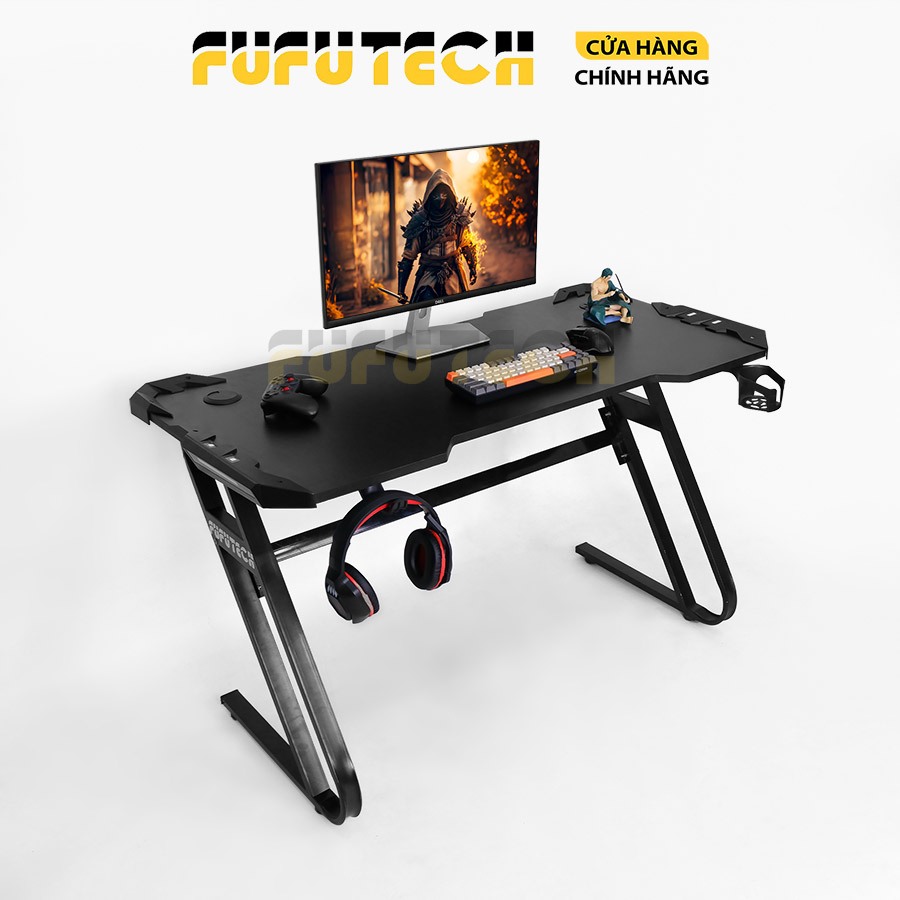 Bàn Gaming Fufutech Diamond Dài 1 Mét 4 (1m4) Dùng Để Máy Tính Làm Việc, Chơi Game, Học Tập , Mặt Gỗ Mdf Chắc Chắn