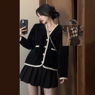 Áo dạ tweed nữ chất dạ lông cừu xịn , hàng quảng châu