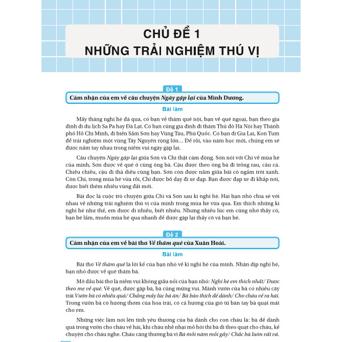 Sách Lớp 3 - Những Bài Làm Văn Mẫu Lớp 3 - Chương Trình Kết Nối