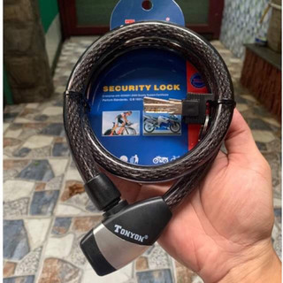 Khoá dây cáp chống trộm xe máy TONYON chính hãng dày 15mm dài 800mm