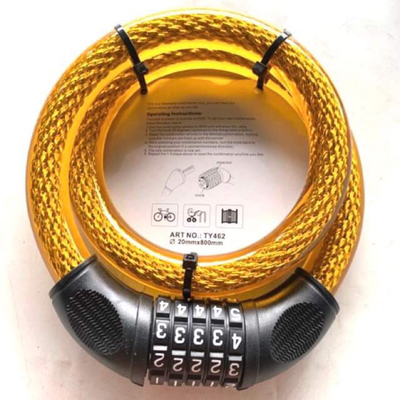 Khoá dây cáp TONYON dày 20mm dài 1m chính hãng