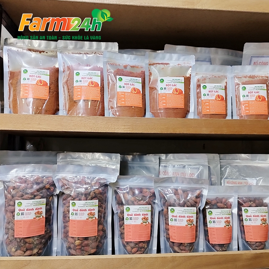 Bột gấc đỏ 100% nguyên chất, tạo màu, mùi vị tự nhiên, nấu xôi, bánh, thạch, mứt, hàng công ty, đầy đủ kiểm định