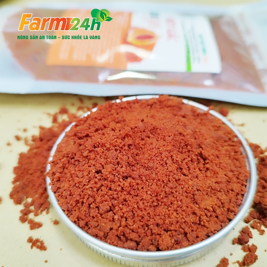 Bột gấc đỏ 100% nguyên chất, tạo màu, mùi vị tự nhiên, nấu xôi, bánh, thạch, mứt, hàng công ty, đầy đủ kiểm định