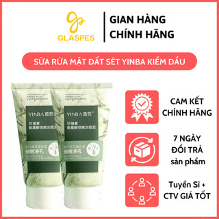 Sữa rửa mặt đất sét yinba tạo bọt kiềm dầu, giảm mụn đầu đen làm sâu giúp da mịn màng dưỡng ẩm cho da